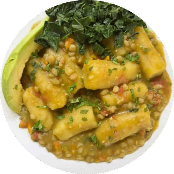 Matooke & Peas